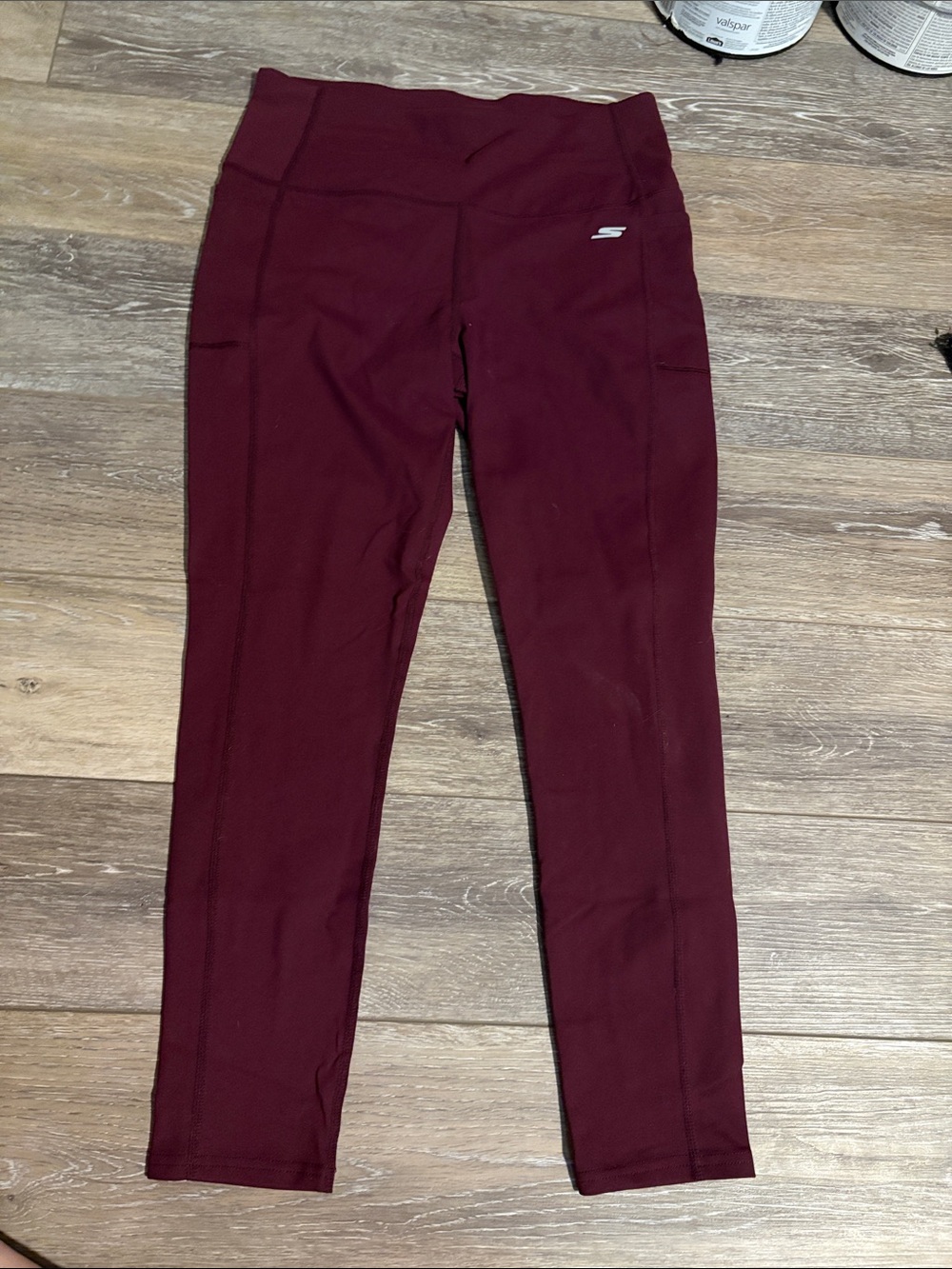Skechers Deep Burgundy High-Waist Active Leggings